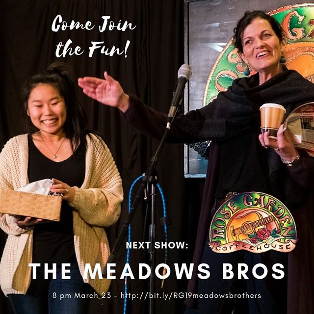 Maddy and Mary Ellen concur, you should come see the Meadows Brothers on March 23. Great brother singing, powerful songs and more. Bit.ly//RG19meadowsbrothers  @TheMeadowsBros