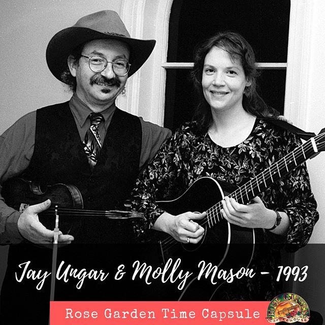 Looking back on 30 years.... Jay Ungar and Molly Mason from 1993. Come join us for our 30th anniversary show featuring the Kennedys on April 13!